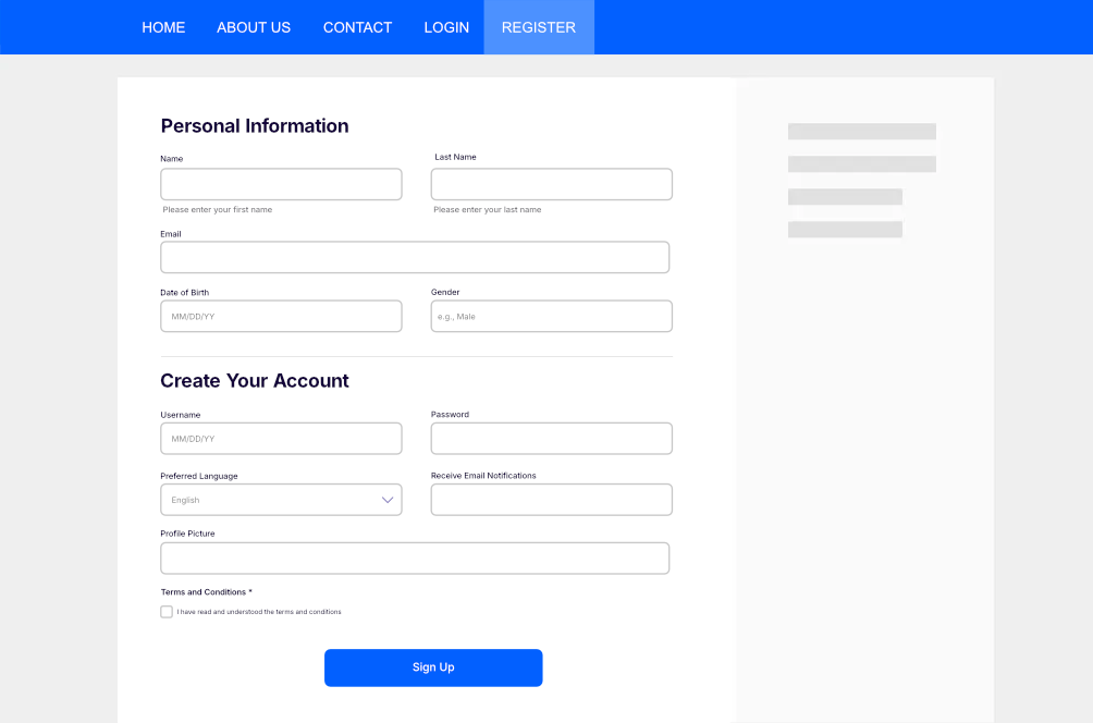 RegistrationMagic Registration Form